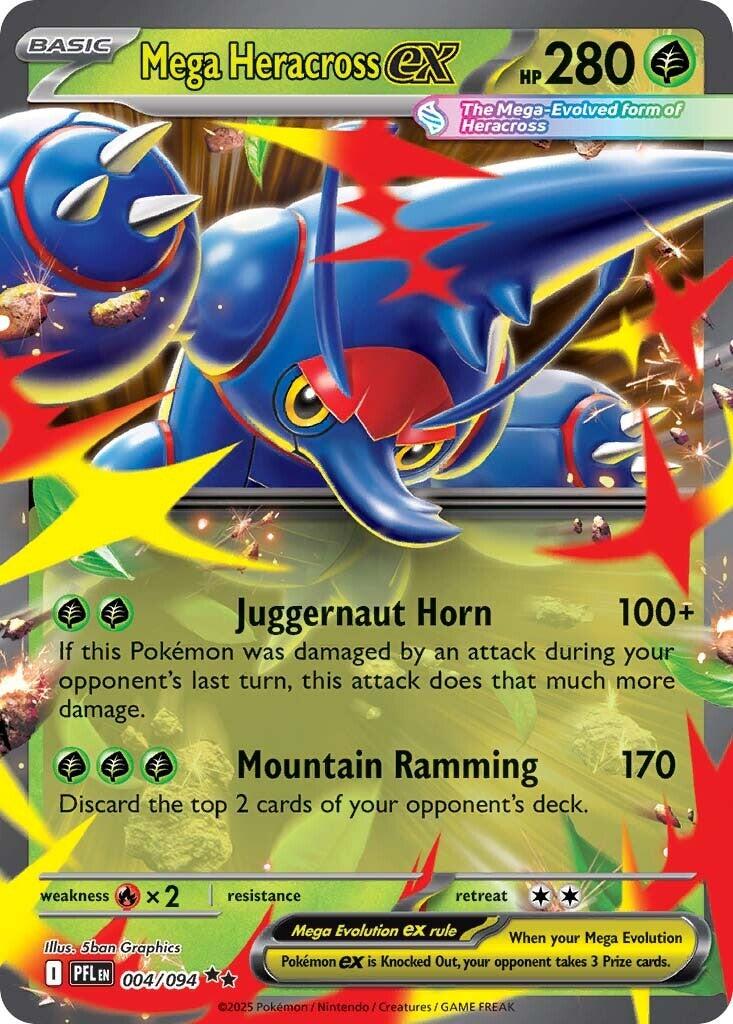 Mega Heracross ex - 004/094 [PFL - 004/094] - Atomili Collectables