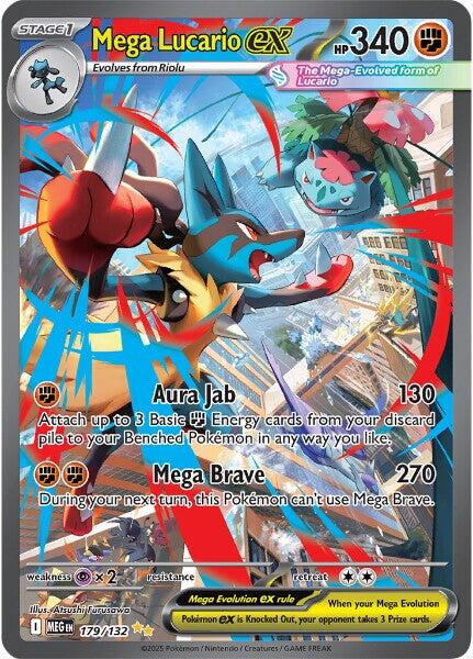 Mega Lucario ex - 179/132 [MEG - 179/132] - Atomili Collectables