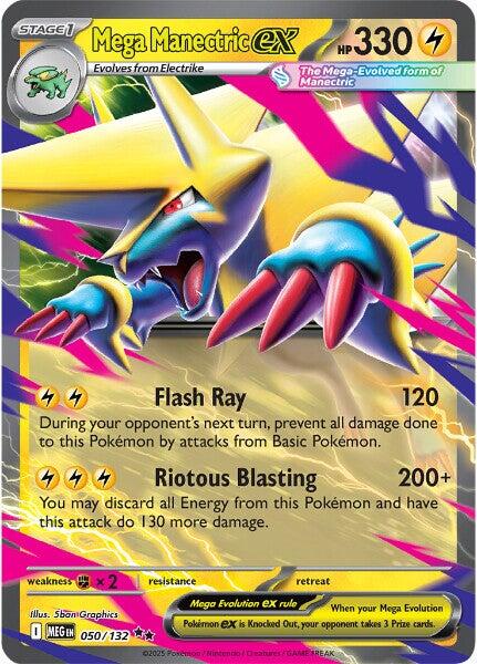 Mega Manectric ex - 050/132 [MEG - 050/132] - Atomili Collectables