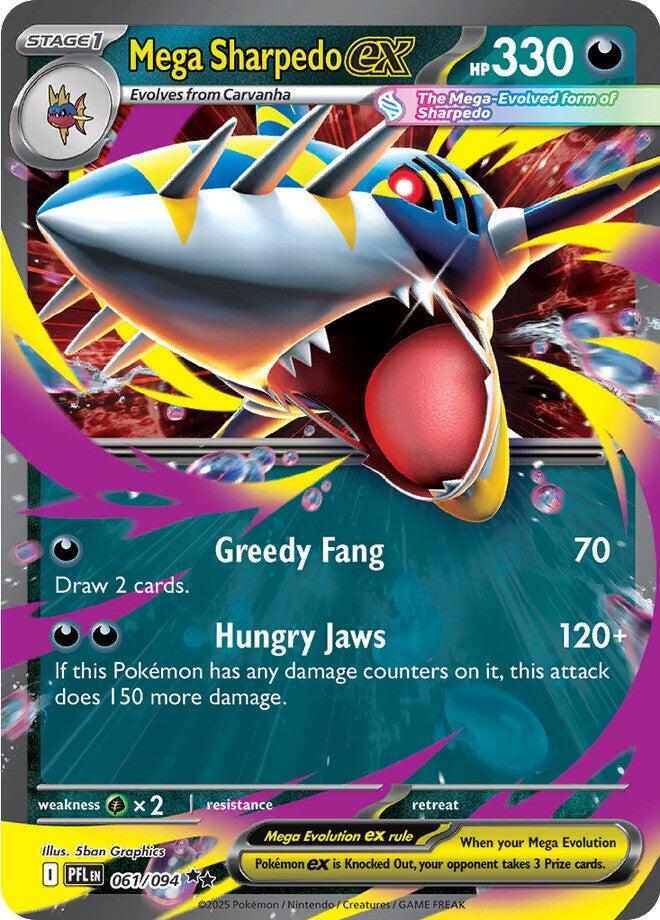 Mega Sharpedo ex - 061/094 [PFL - 061/094] - Atomili Collectables