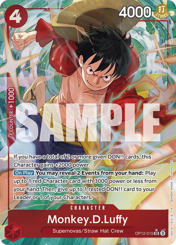 Monkey.D.Luffy (Alternate Art) [OP12 - OP12 - 015] - Atomili Collectables