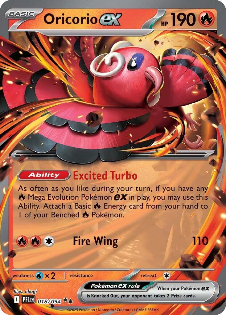Oricorio ex - 018/094 [PFL - 018/094] - Atomili Collectables