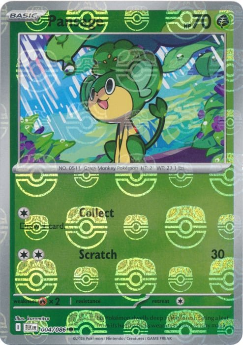 Pansage (Master Ball Pattern) [BLK - 004/086] - Atomili Collectables