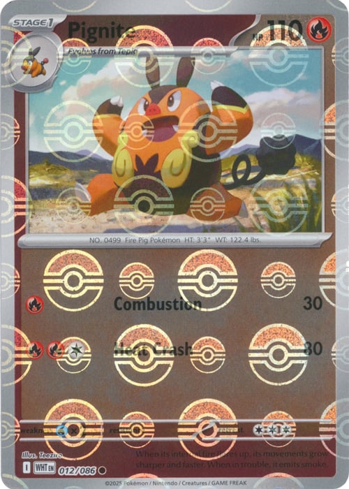 Pignite (Poke Ball Pattern) [WHT - 012/086] - Atomili Collectables