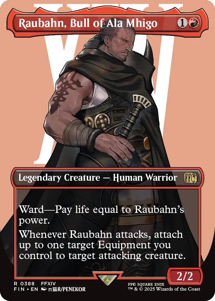 Raubahn, Bull of Ala Mhigo (Borderless) [FIN - 388] - Atomili Collectables