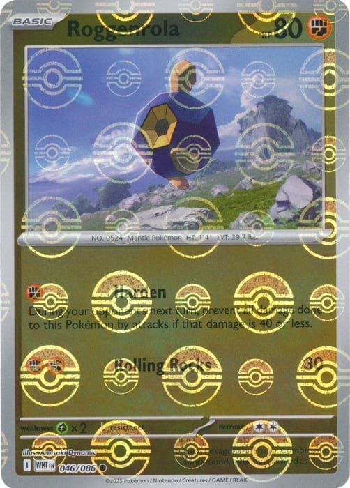 Roggenrola (Poke Ball Pattern) [WHT - 046/086] - Atomili Collectables