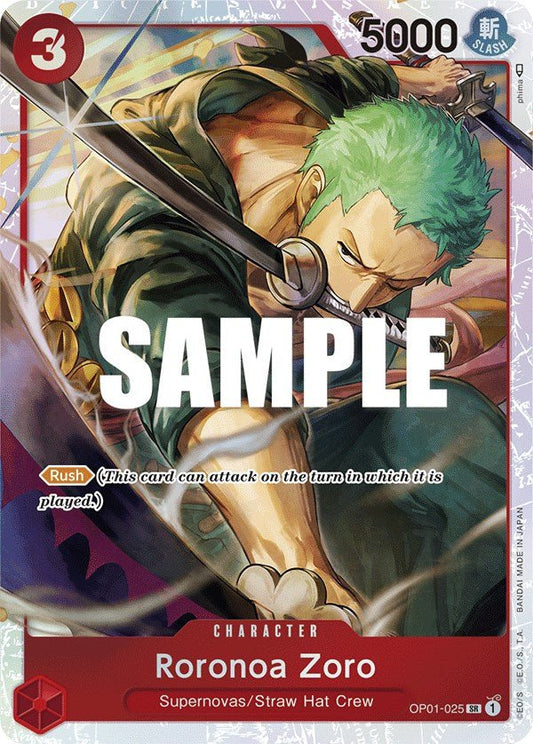 Roronoa Zoro - OP01 - 025 (Ultra Deck: The Three Captains) [OP - PR - OP01 - 025] - Atomili Collectables