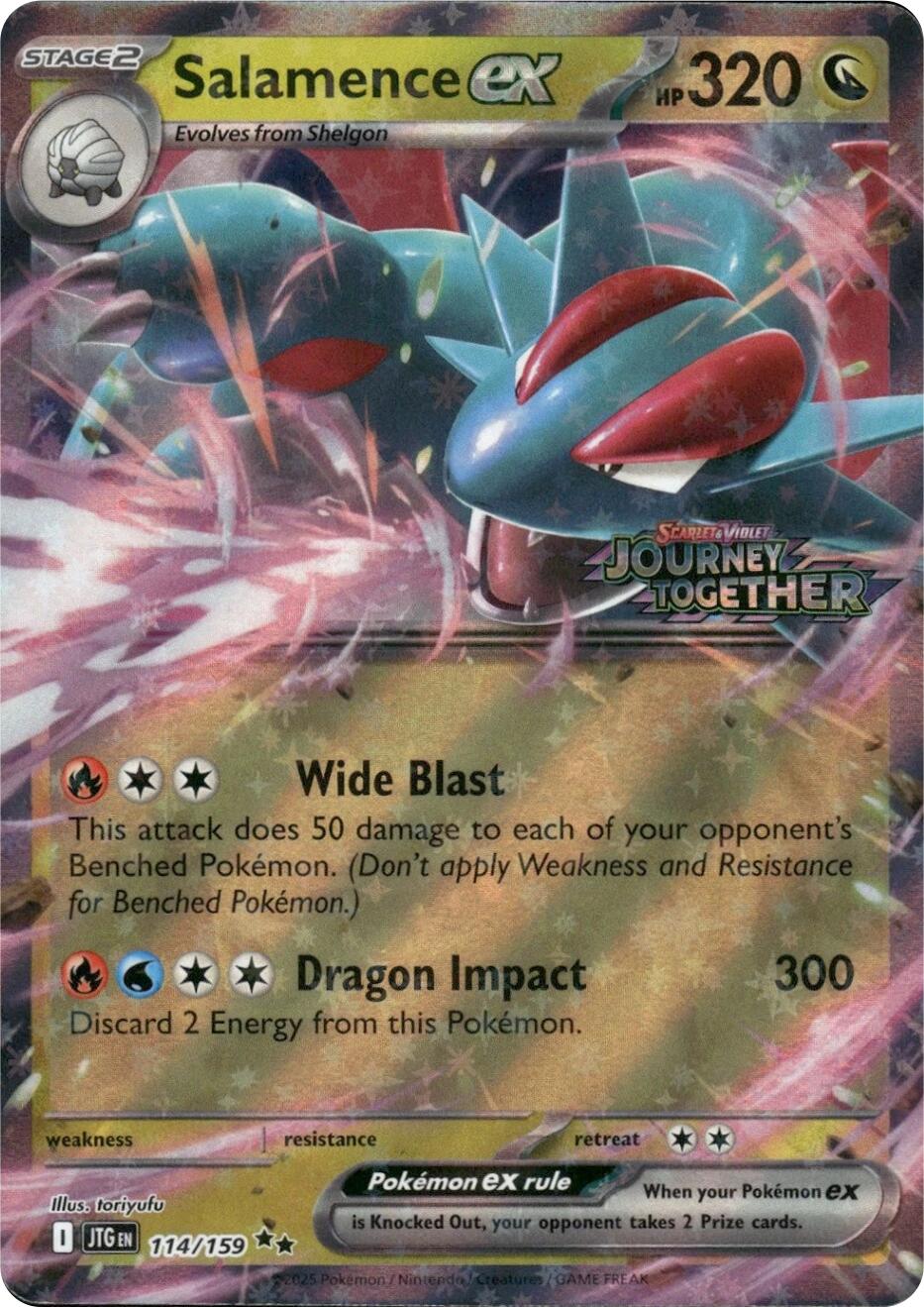 Salamence ex - 114/159 (Journey Together Stamped) [MCAP - 114/159] - Atomili Collectables