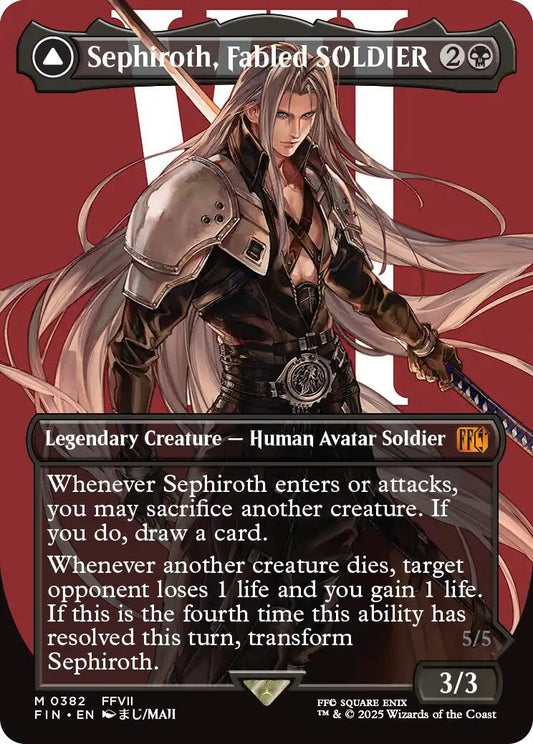Sephiroth, Fabled SOLDIER (0382) (Borderless) [FIN - 382] - Atomili Collectables