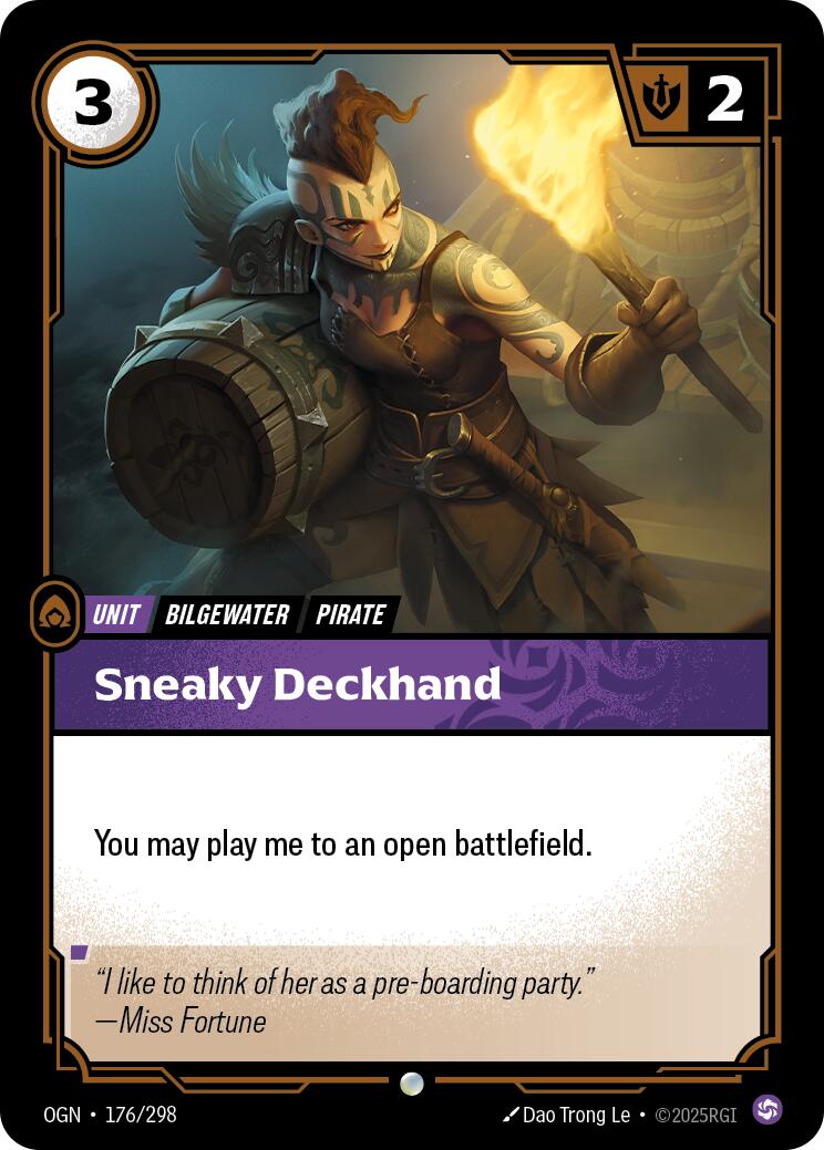 Sneaky Deckhand [OGN - 176/298] - Atomili Collectables