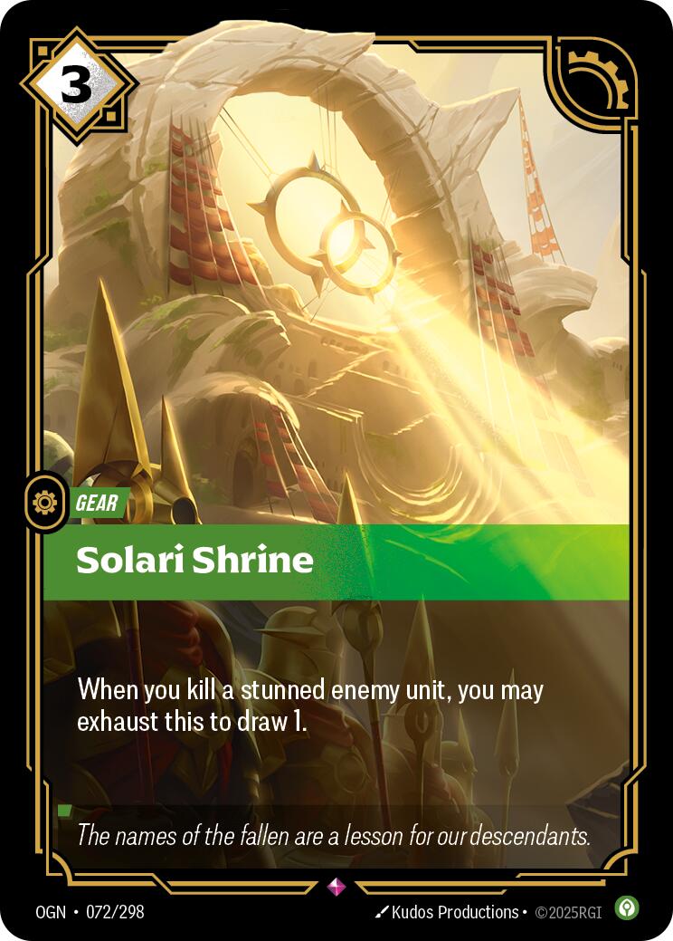 Solari Shrine [OGN - 072/298] - Atomili Collectables