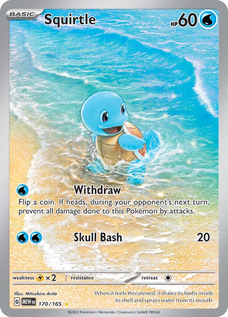 Squirtle - 170/165 [MEW - 170/165] - Atomili Collectables