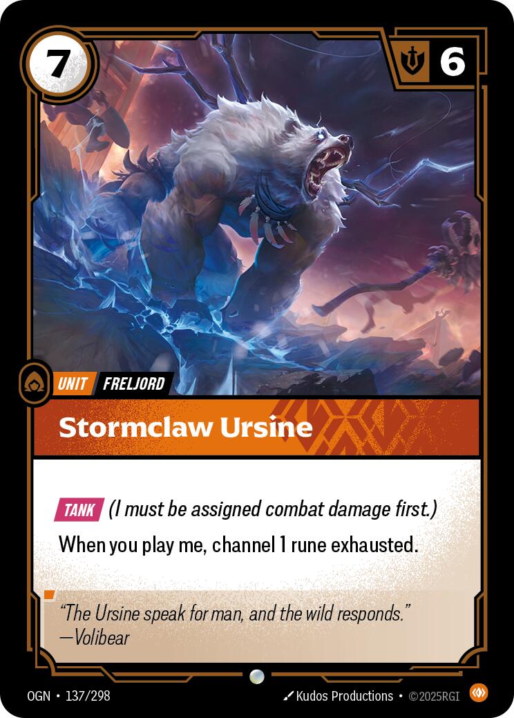 Stormclaw Ursine [OGN - 137/298] - Atomili Collectables