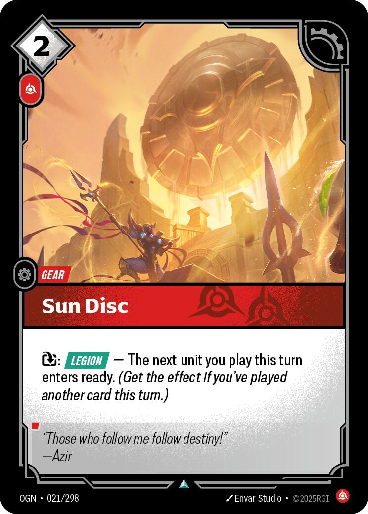 Sun Disc [OGN - 021/298] - Atomili Collectables