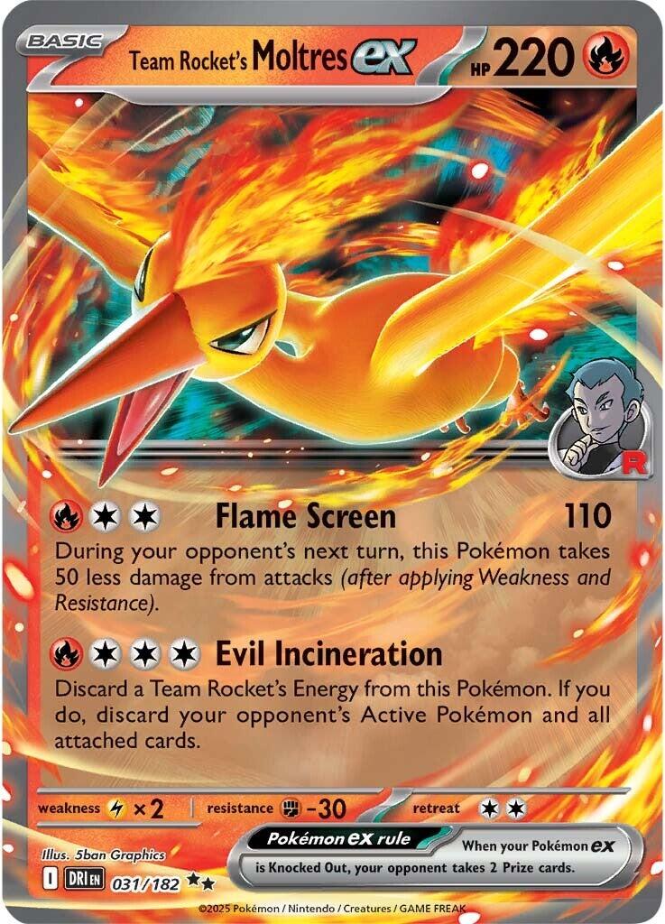 Team Rocket's Moltres ex [DRI - 031/182] - Atomili Collectables