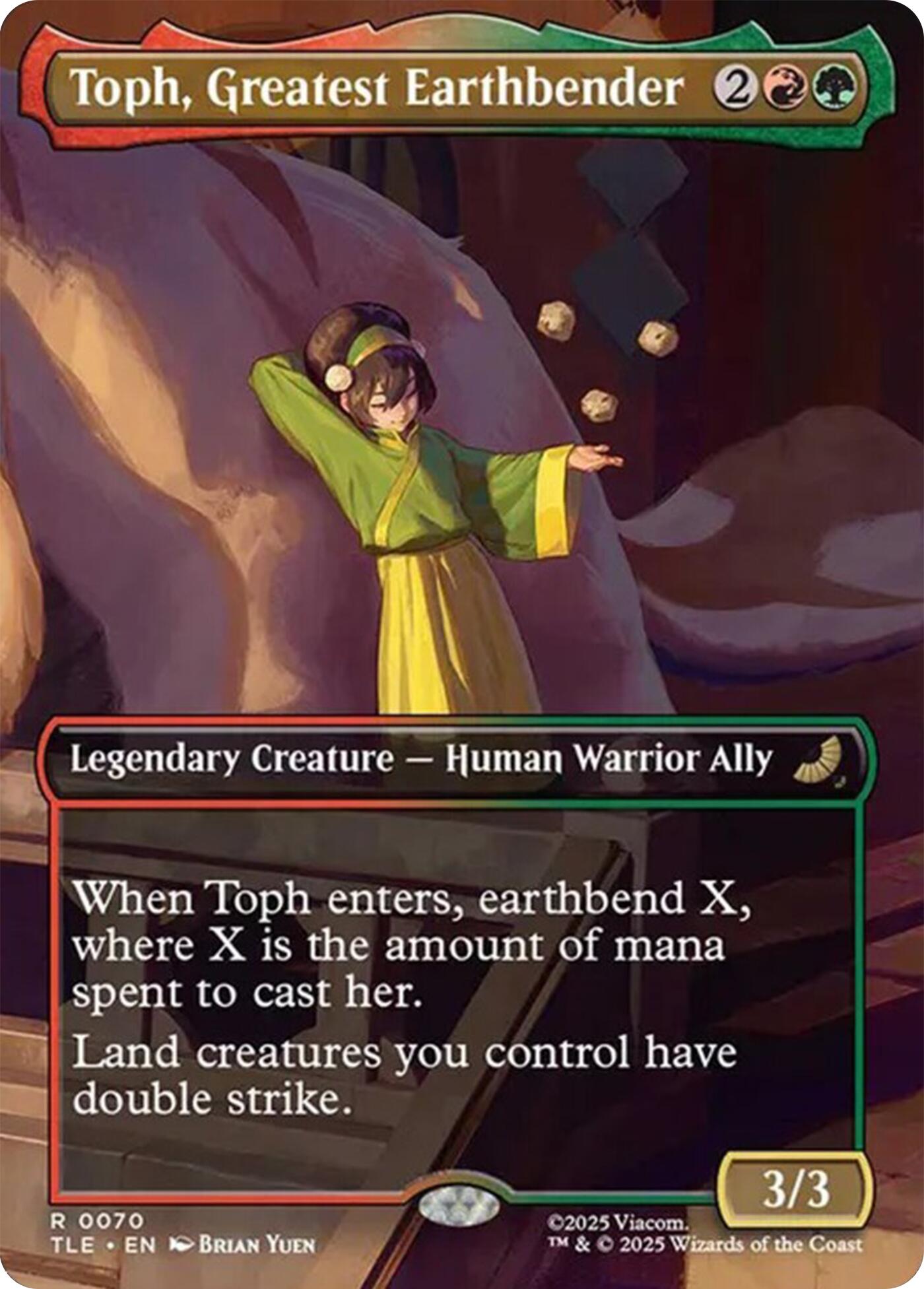 Toph, Greatest Earthbender (Borderless) [TLE - 70] - Atomili Collectables