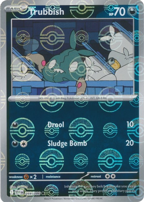 Trubbish (Poke Ball Pattern) [WHT - 059/086] - Atomili Collectables