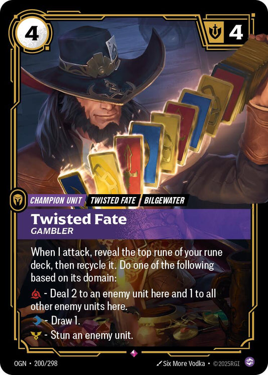 Twisted Fate - Gambler [OGN - 200/298] - Atomili Collectables