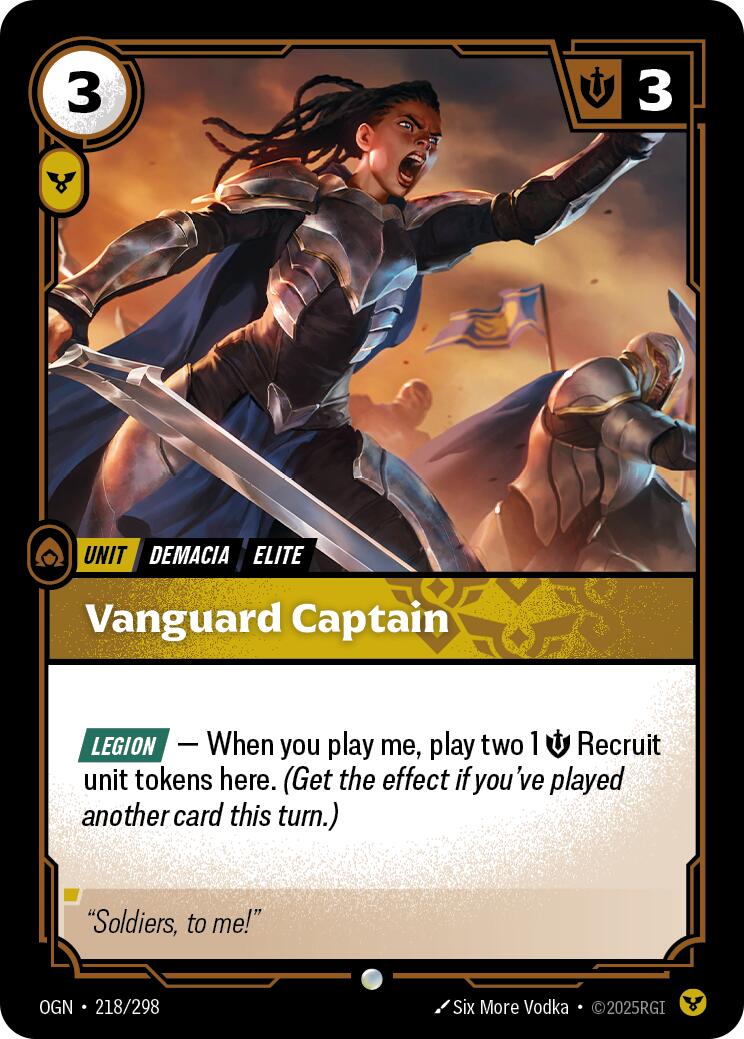 Vanguard Captain [OGN - 218/298] - Atomili Collectables