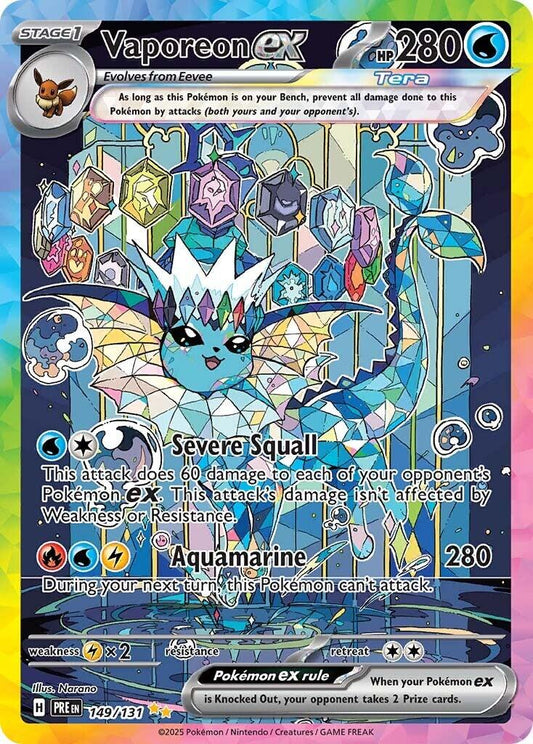 Vaporeon ex - 149/131 [PRE - 149/131] - Atomili Collectables