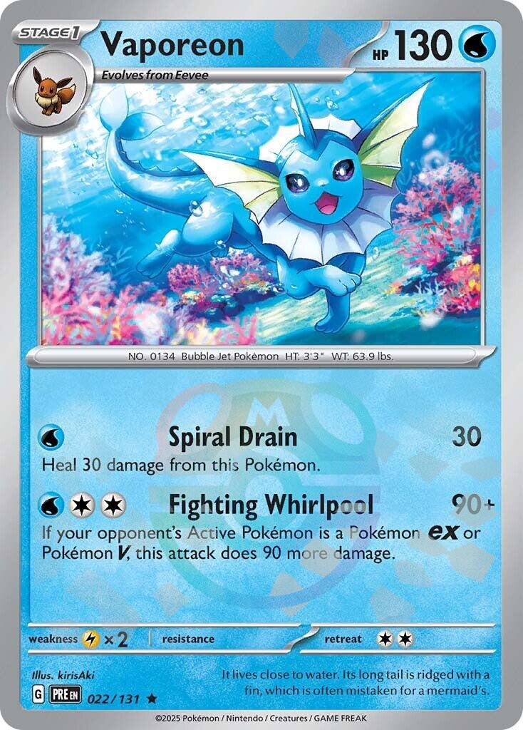 Vaporeon (Master Ball Pattern) [PRE - 022/131] - Atomili Collectables