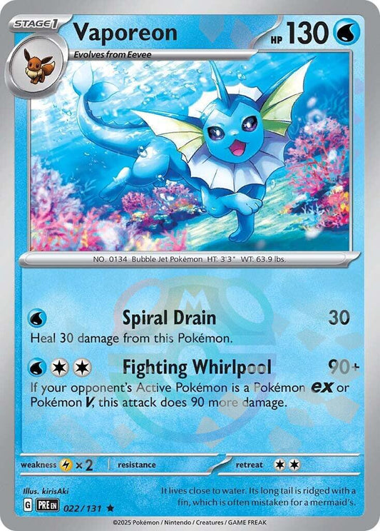 Vaporeon (Master Ball Pattern) [PRE - 022/131] - Atomili Collectables