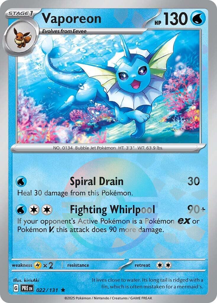 Vaporeon (Poke Ball Pattern) [PRE - 022/131] - Atomili Collectables