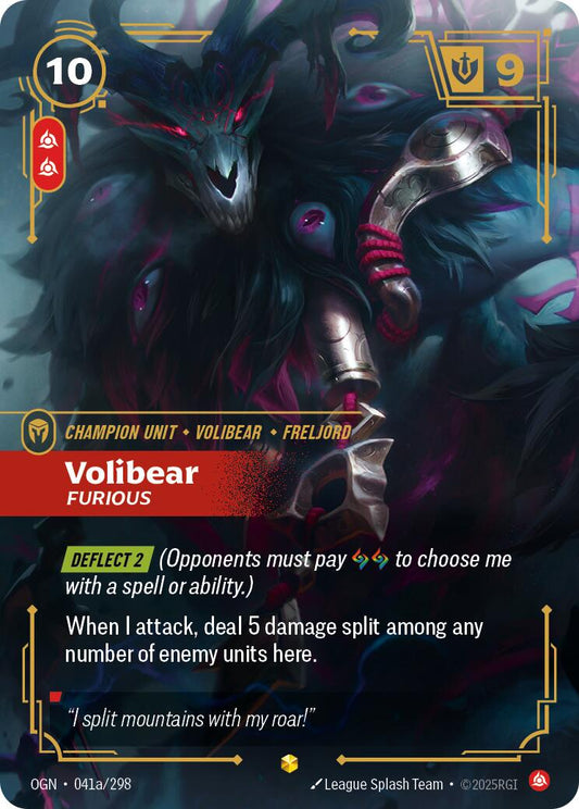 Volibear - Furious (Alternate Art) [OGN - 041a/298] - Atomili Collectables