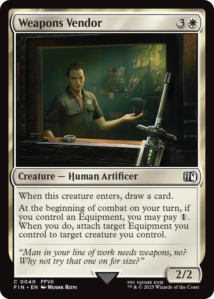 Weapons Vendor [FIN - 40] - Atomili Collectables