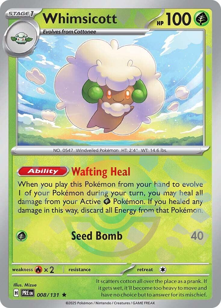 Whimsicott (Poke Ball Pattern) [PRE - 008/131] - Atomili Collectables