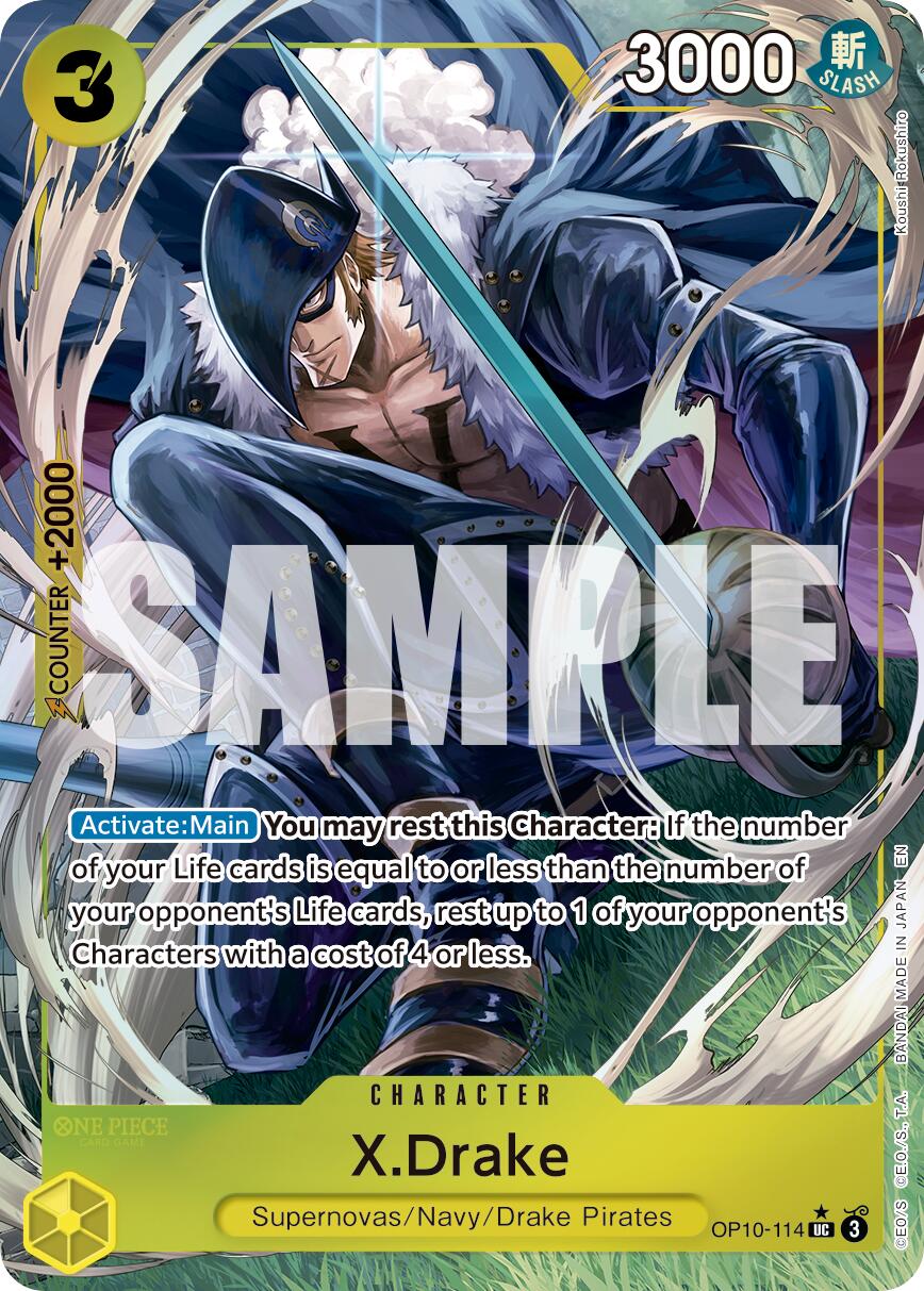 X.Drake (Alternate Art) [PRB - 02 - OP10 - 114] - Atomili Collectables