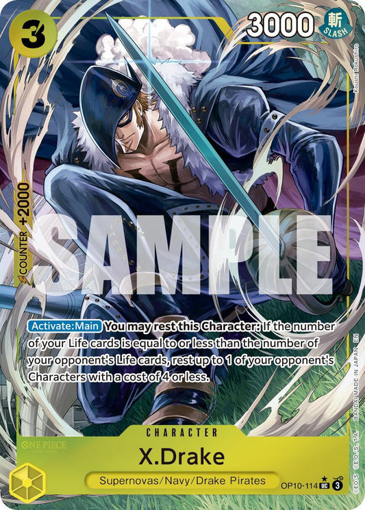 X.Drake (Alternate Art) [PRB - 02 - OP10 - 114] - Atomili Collectables