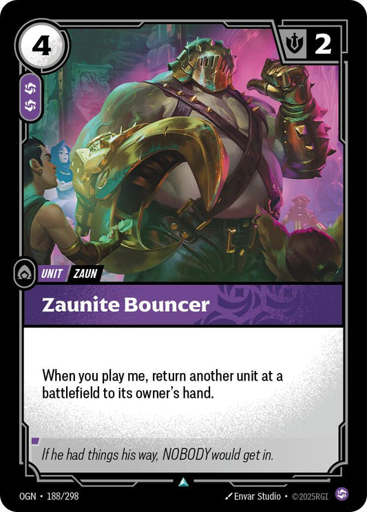 Zaunite Bouncer [OGN - 188/298] - Atomili Collectables