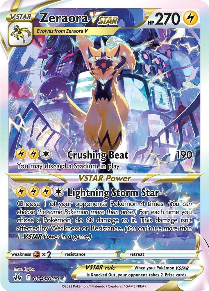 Zeraora VSTAR - Crown Zenith: Galarian Gallery - Atomili Collectables